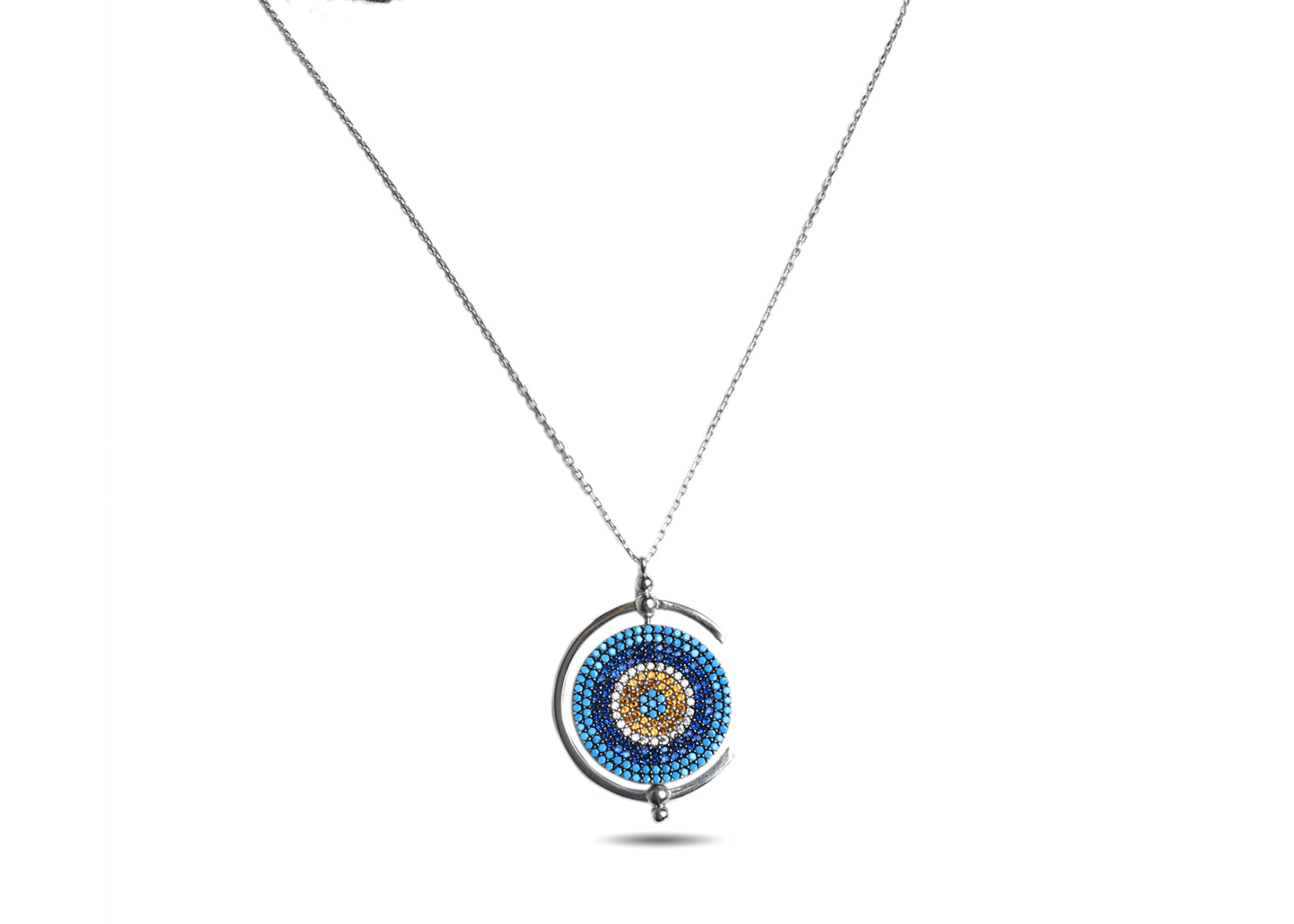 925 Silver Evil Eye Pendant image 0