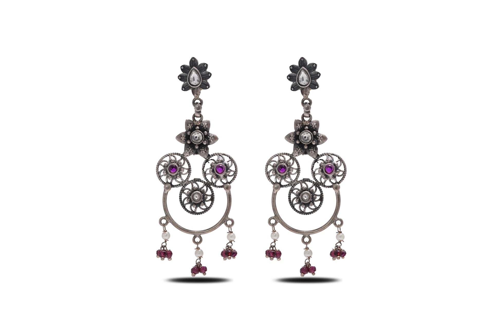 925 Silver Dangler Earrings image 0