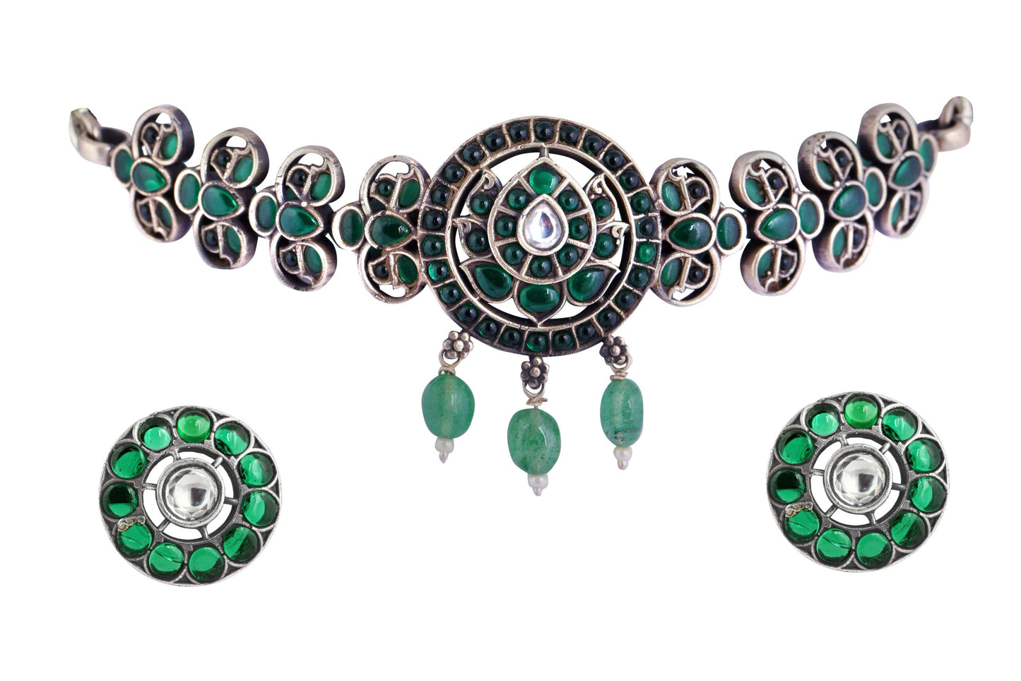 Amazing Green Luxury Designer Choker Set image 0