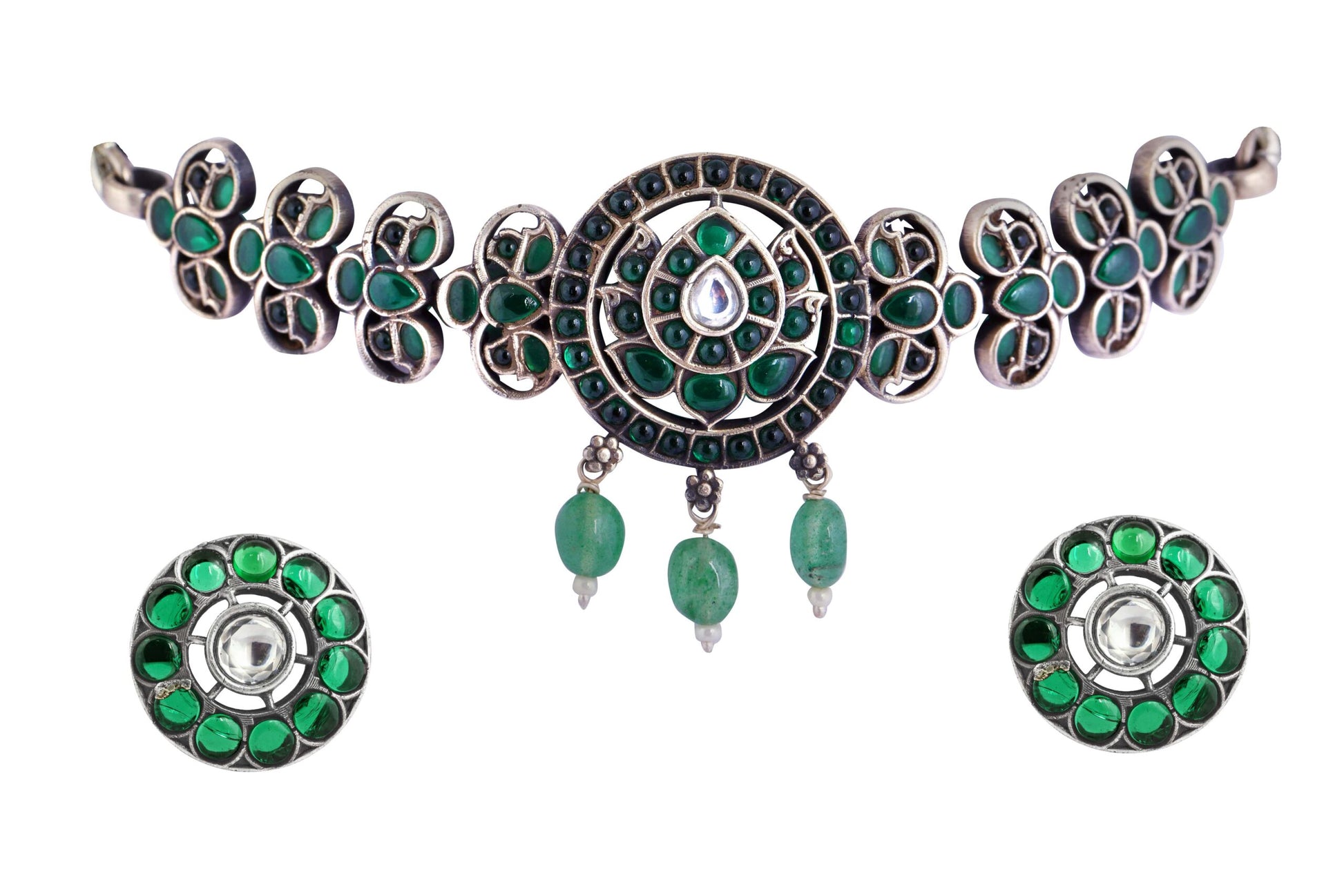 Amazing Green Luxury Designer Choker Set image 0