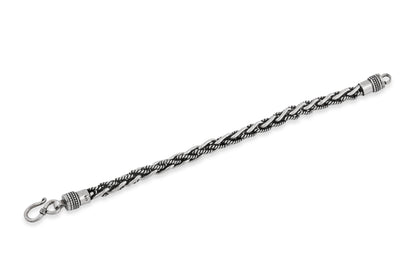 Round Silver Weave Bracelet image 2