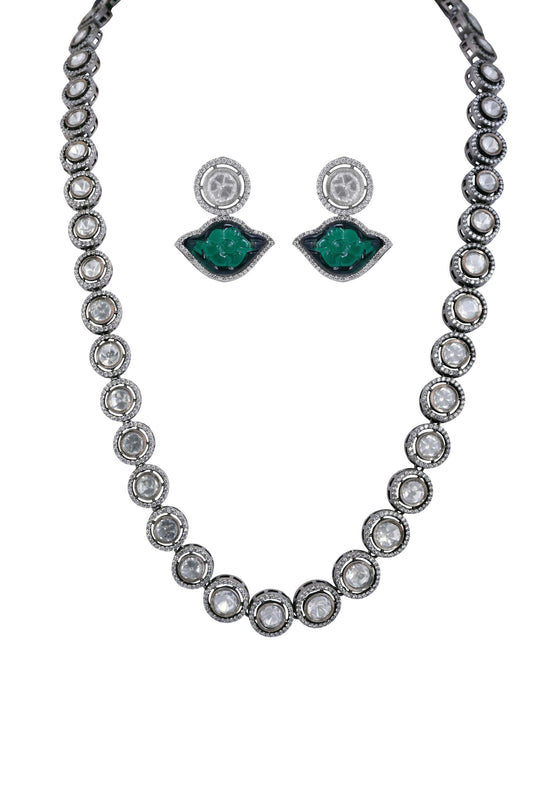 Silver AD-Studded Jewellery Set image 0
