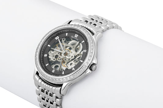 Sterling Silver Automatic Skeletal Wristwatch image 0