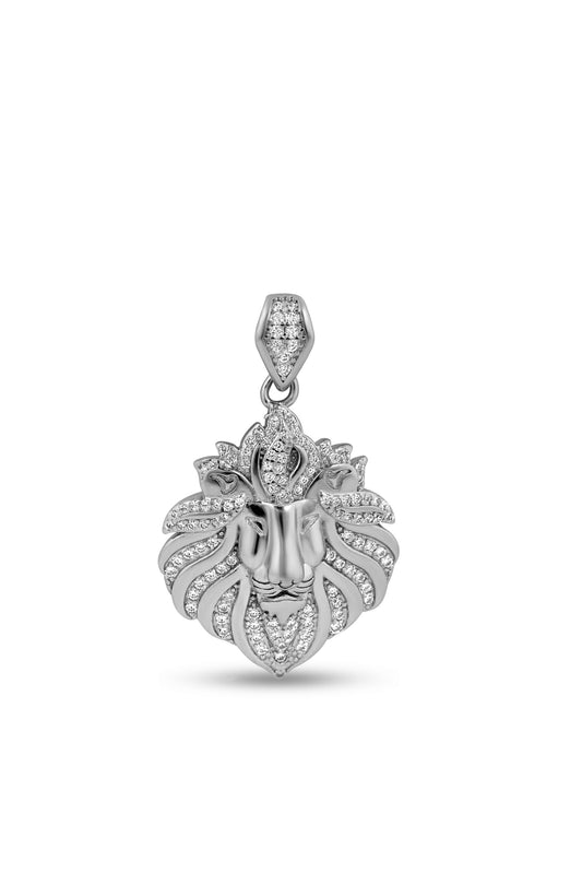 Mined White Diamond Sterling Silver Pendant image 0