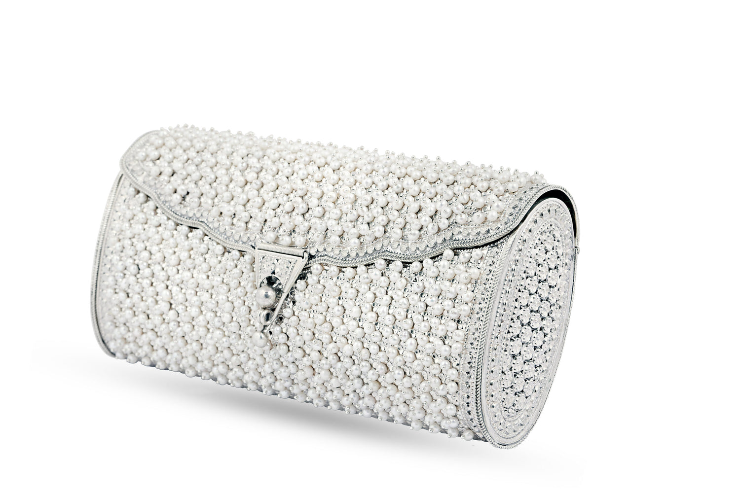 Silver Pearl Clutch image 0