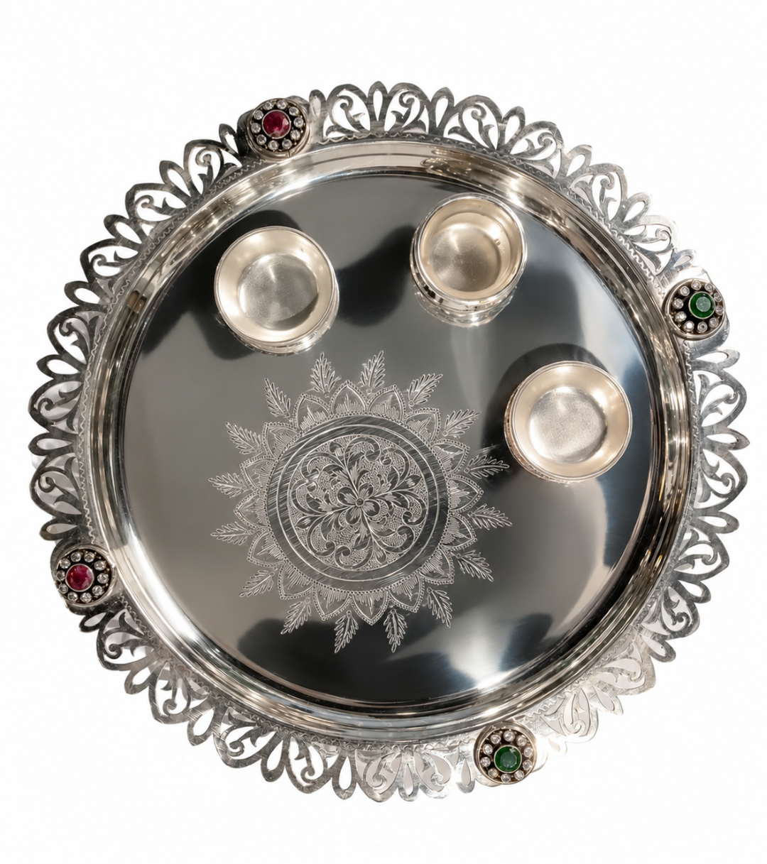 925 Silver Puja Thali Set