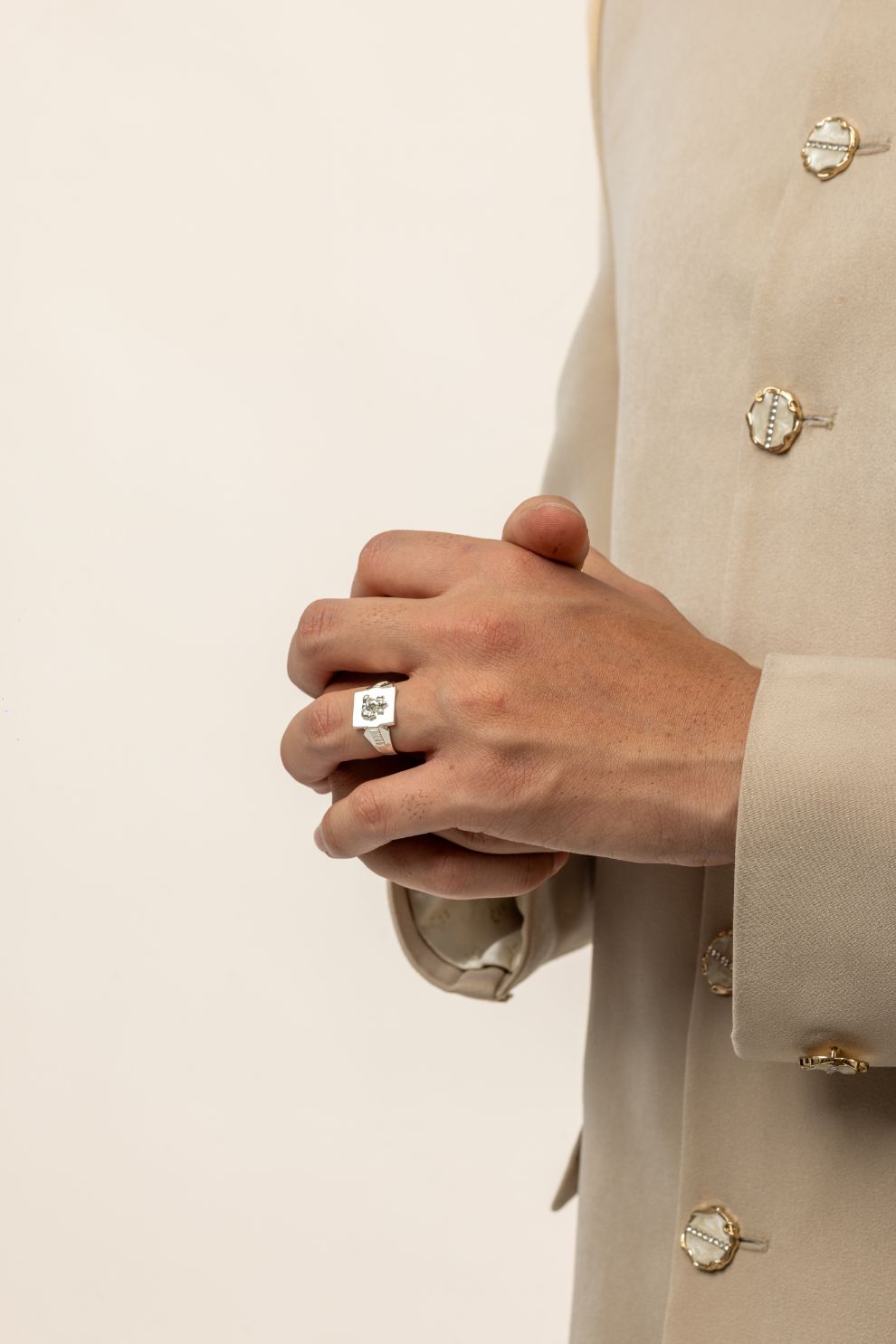 Sterling Silver Lord Ganesha Signet Ring