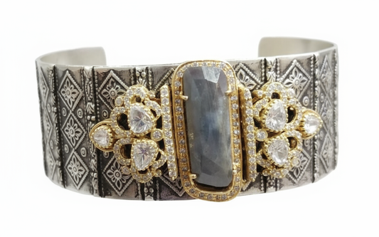 Fusion Gem 925 Silver Designer Bracelet